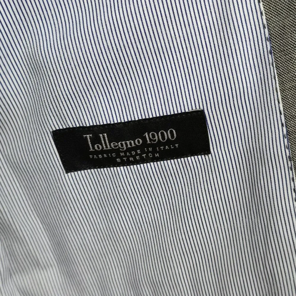 J‎ Crew Ludlow Tollegno 1900 Wool Gray Two Button Blazer Mens 42L Career Preppy